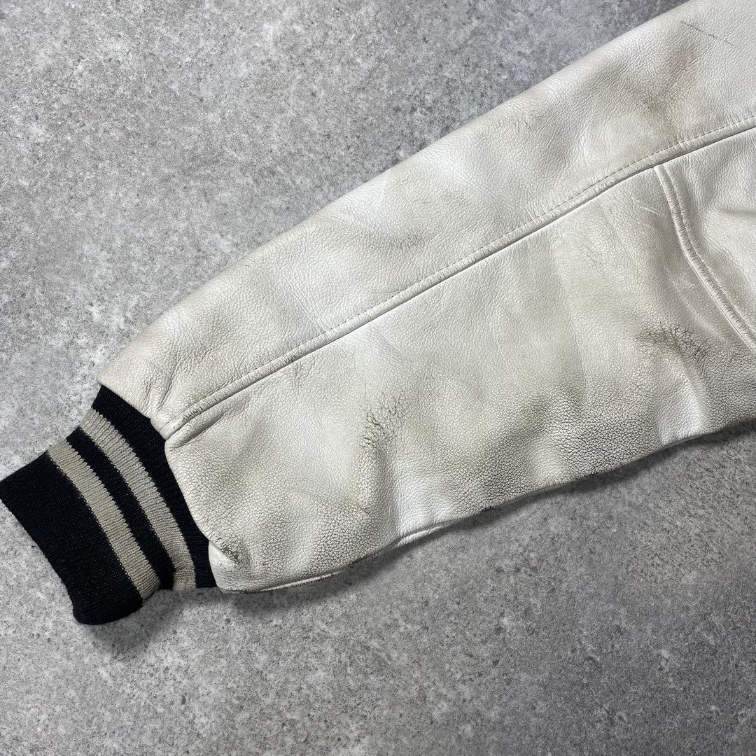 90s〜 GAME sportswear L USA製 スタジャン ウール