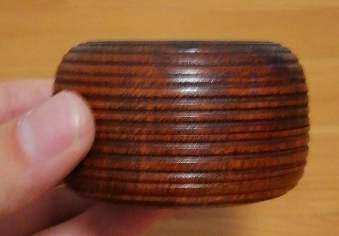 青々斎書付　宗莞作　根太　香合　共箱　共布　茶道具