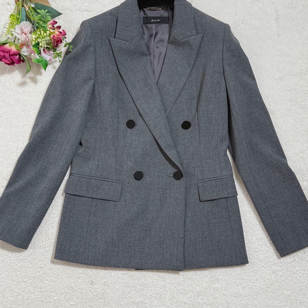 極美品　アルアバイル リオペルオックスダブルジャケット グレー　2023年