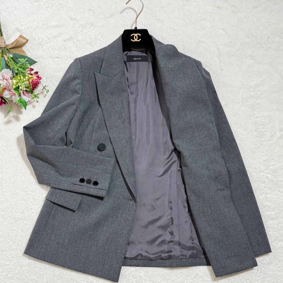 極美品　アルアバイル リオペルオックスダブルジャケット グレー　2023年