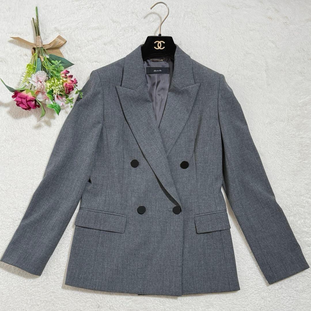 極美品　アルアバイル リオペルオックスダブルジャケット グレー　2023年