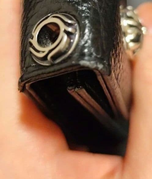 【Silver925+極厚レザー】　ミニ財布