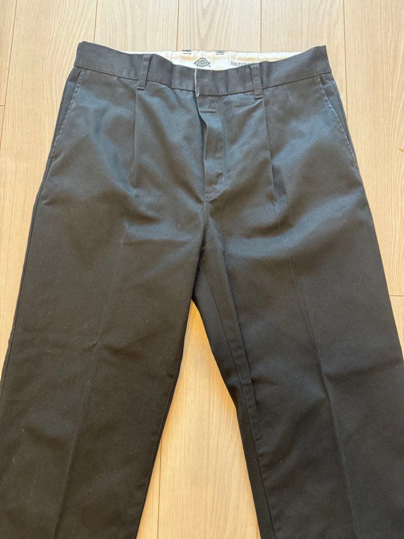 ワコマリア ディッキーズ L 24FW ブラック PLEATED TROUSER