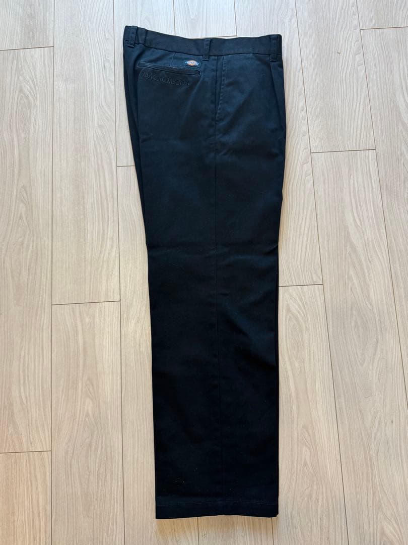 ワコマリア ディッキーズ L 24FW ブラック PLEATED TROUSER