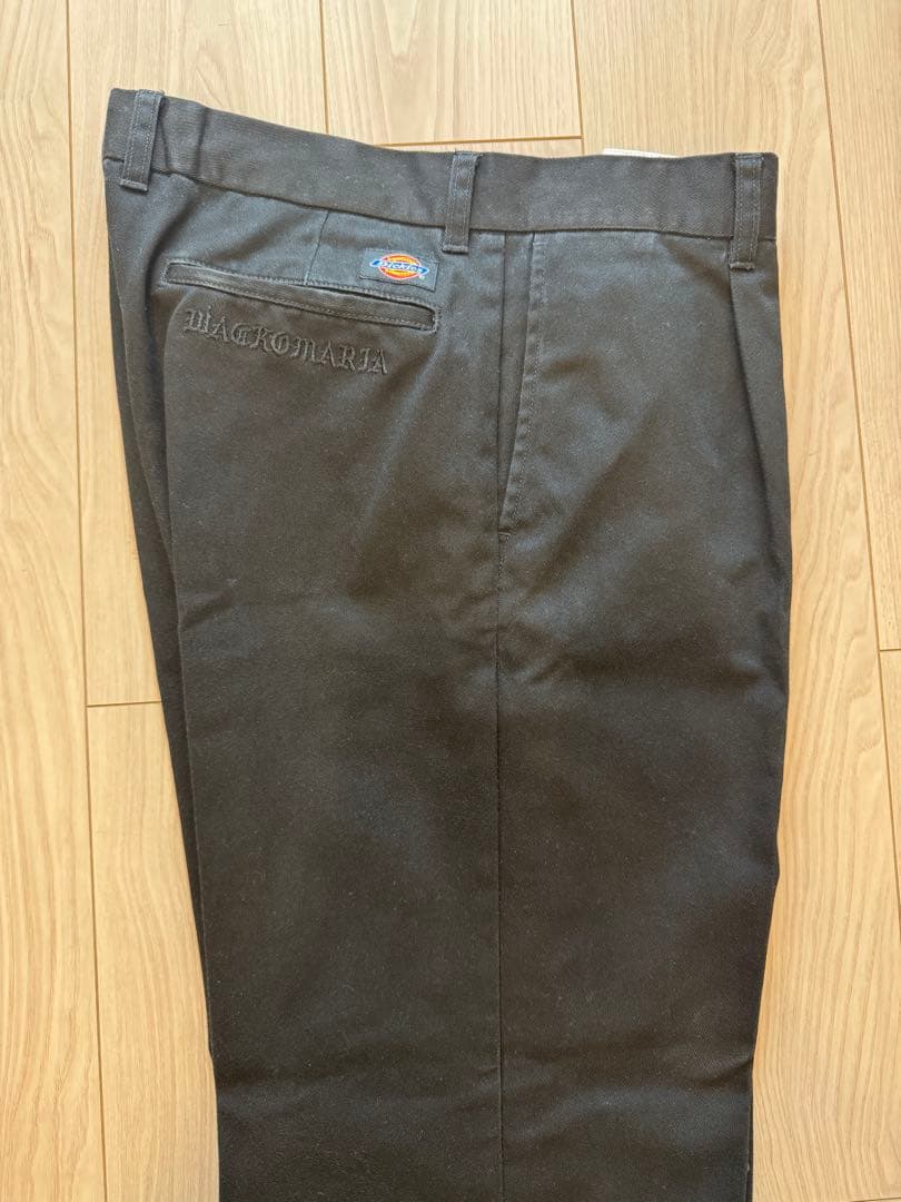 ワコマリア ディッキーズ L 24FW ブラック PLEATED TROUSER