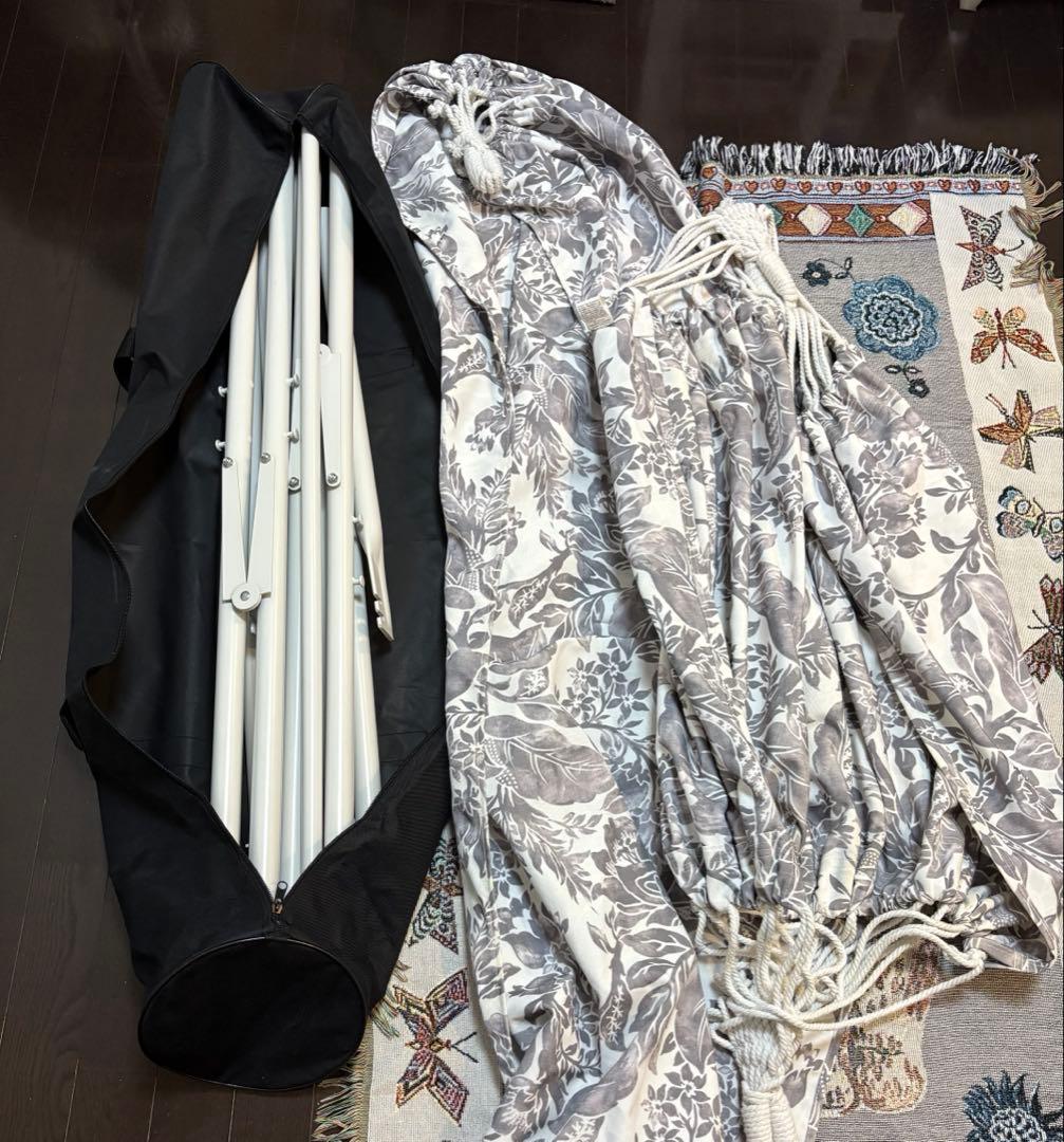 Francfranc ルボン 3WAYハンモック フラワー×ホワイト