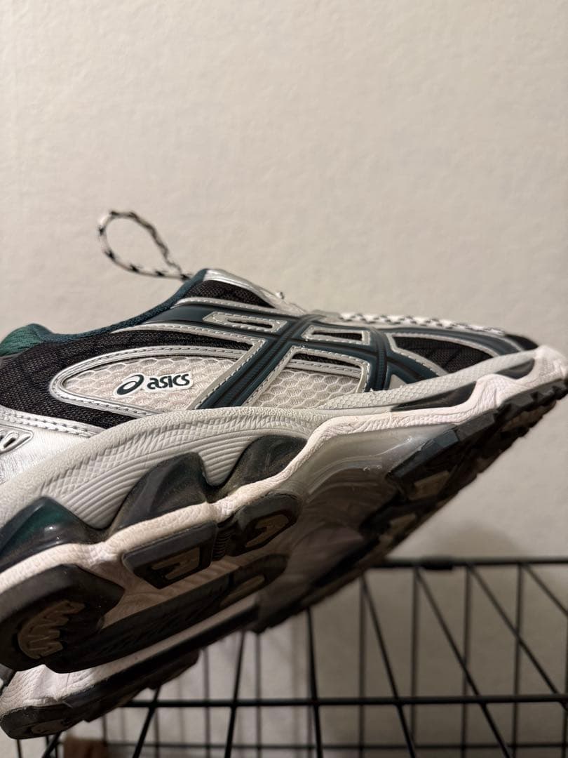 靴 asics GEL-NIMBUS 10.1 WHITE/SAXON GREEN