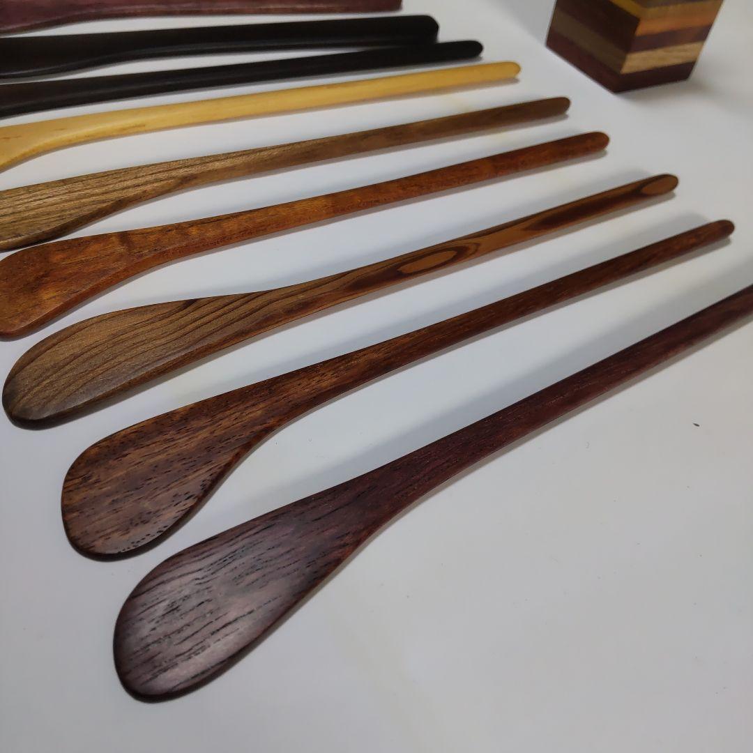 『＊零＊』銘木のバターナイフ&マドラー&デザートスティック等