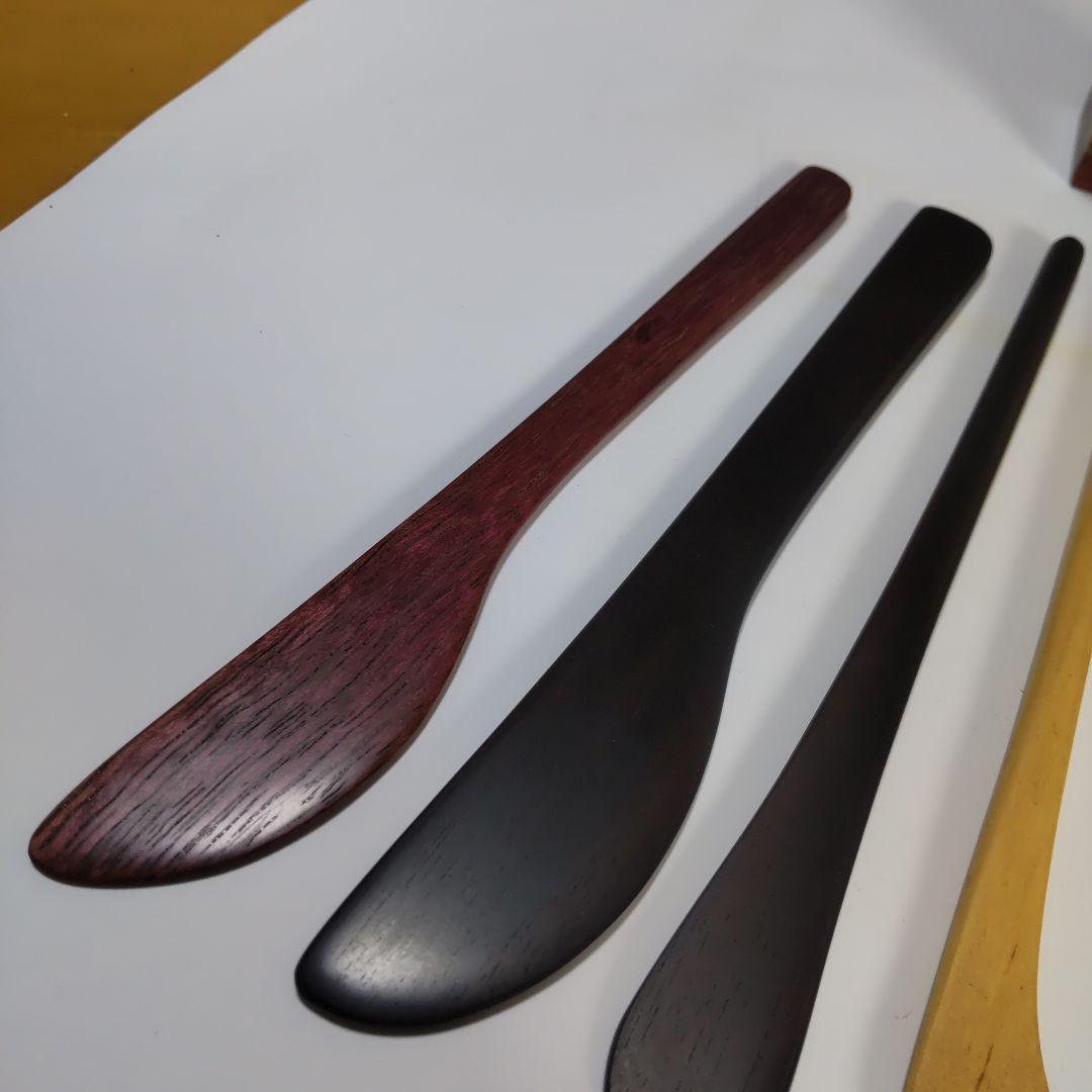 『＊零＊』銘木のバターナイフ&マドラー&デザートスティック等