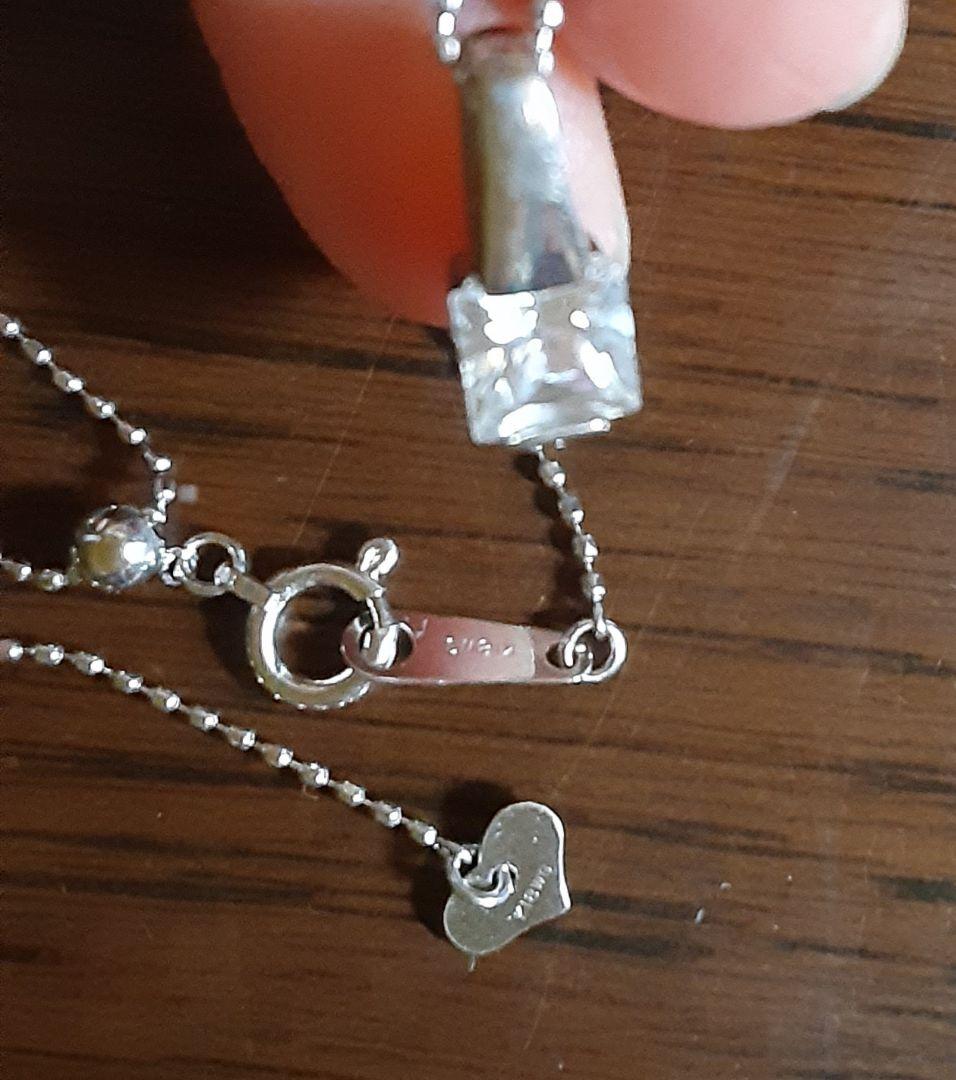 K18 WG ネックレス 45.5cm ボールチェーンアジャスター