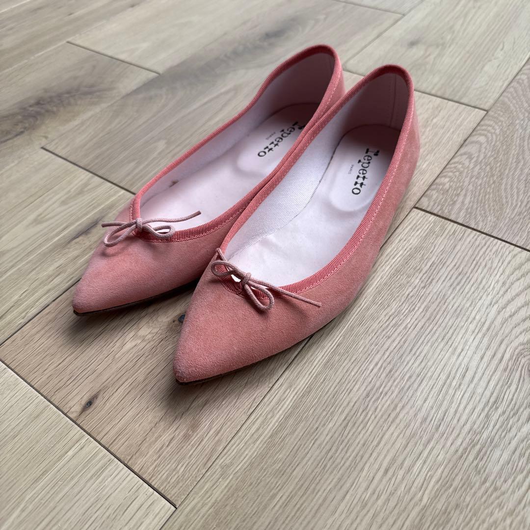 【repetto】レペット ブリジット ピンク フラットシューズ 試着のみの美品