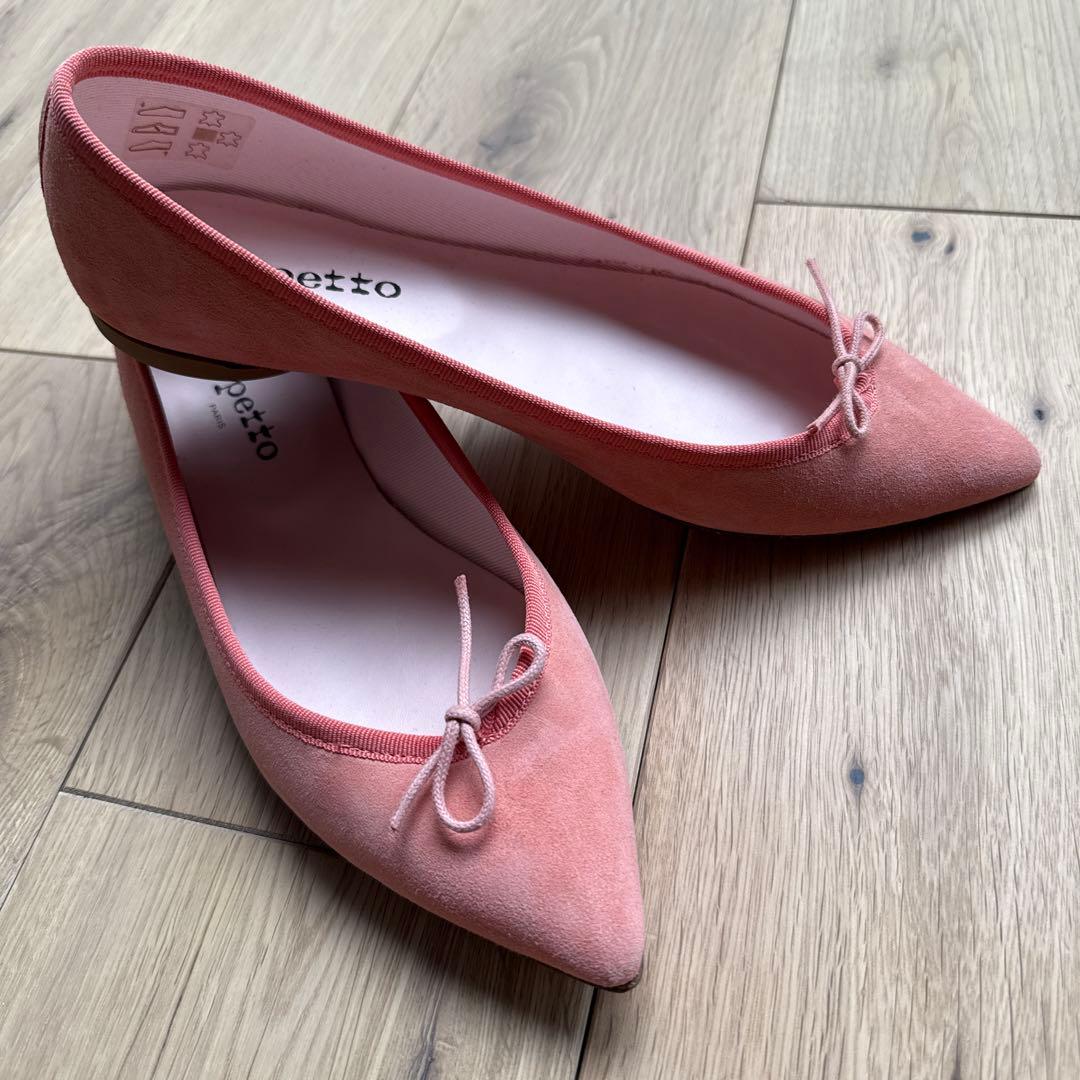 【repetto】レペット ブリジット ピンク フラットシューズ 試着のみの美品