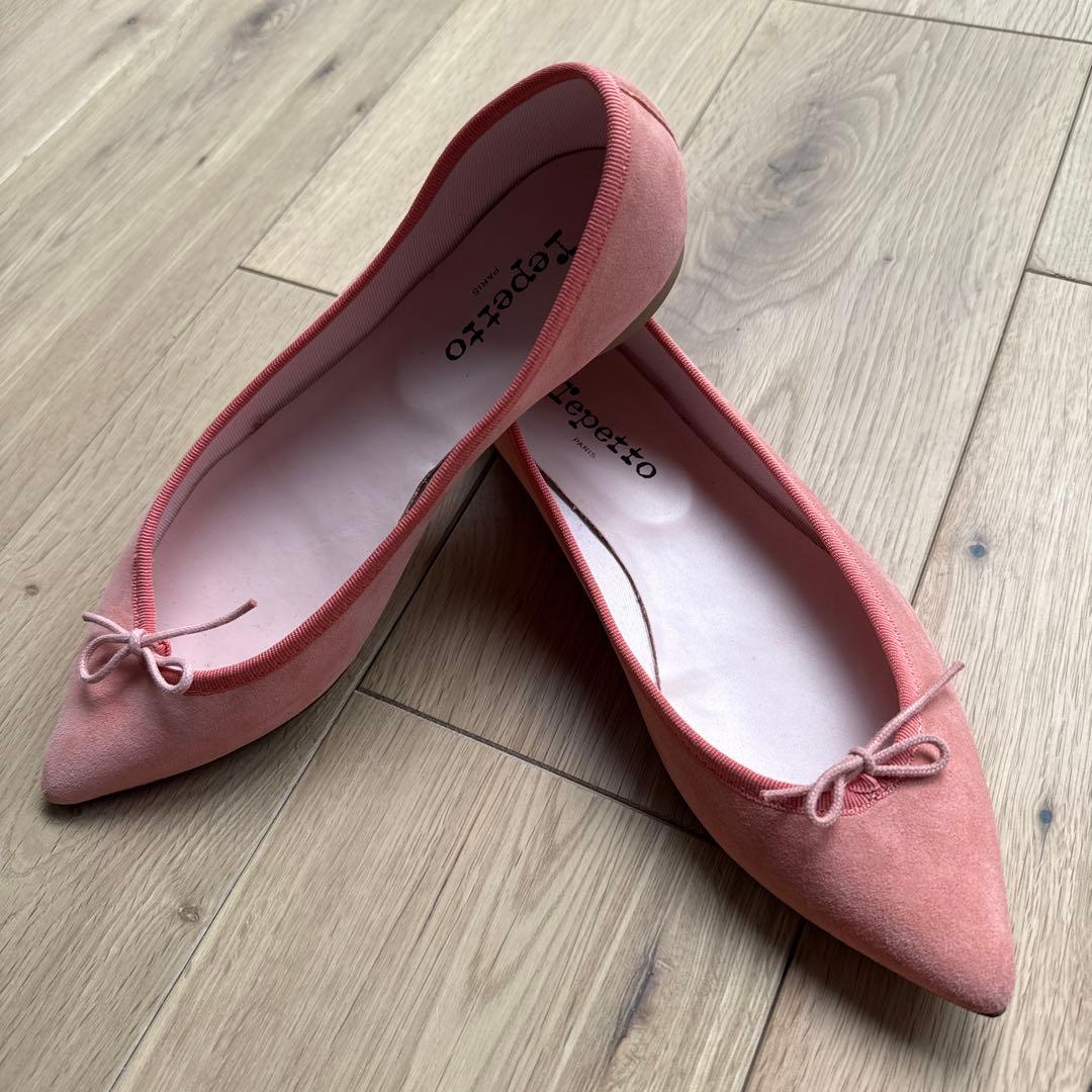 【repetto】レペット ブリジット ピンク フラットシューズ 試着のみの美品