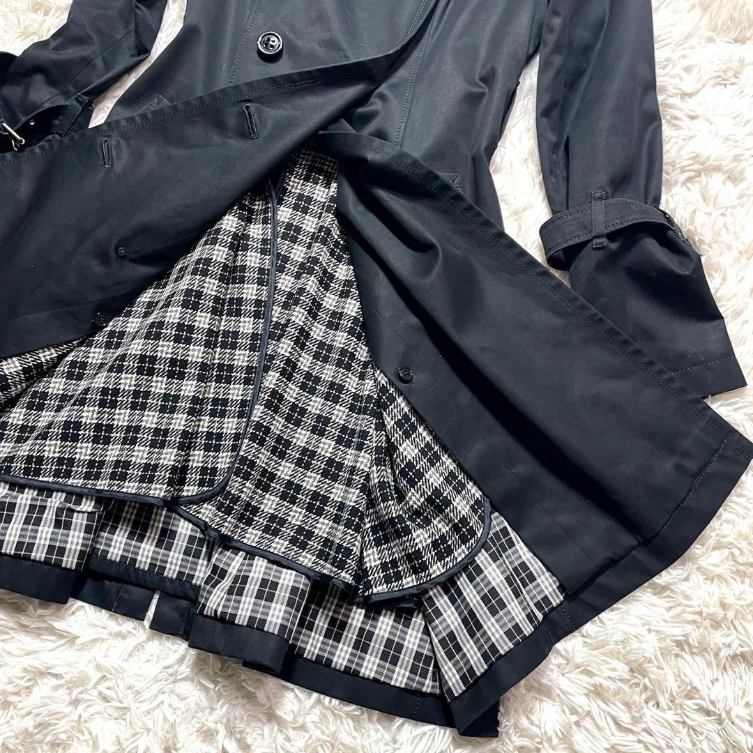 バーバリーブルーレーベル トレンチコート ライナー付き 黒