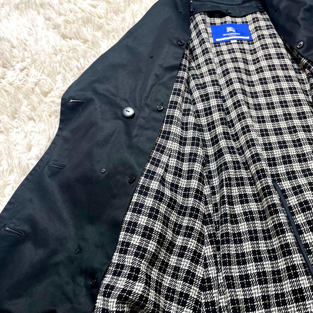 バーバリーブルーレーベル トレンチコート ライナー付き 黒