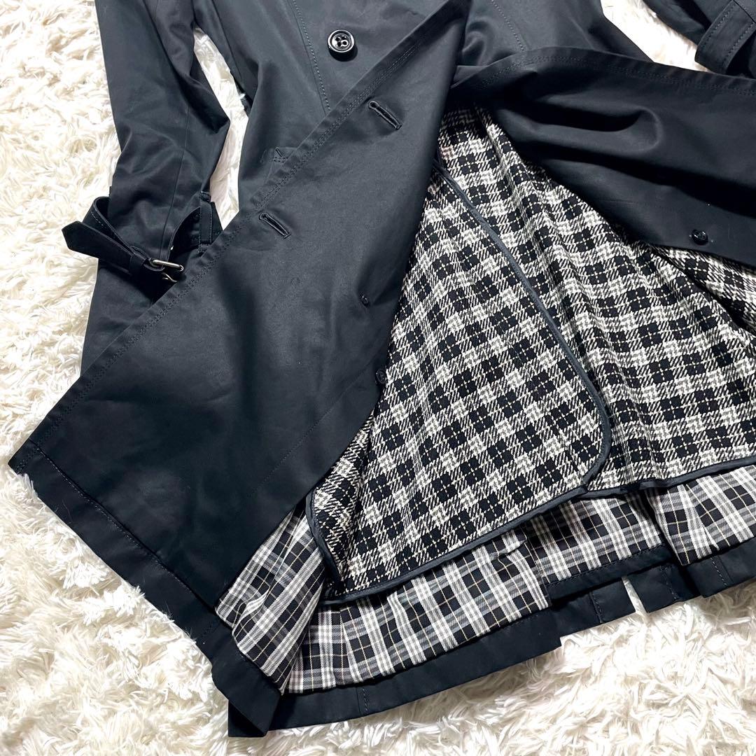 バーバリーブルーレーベル トレンチコート ライナー付き 黒