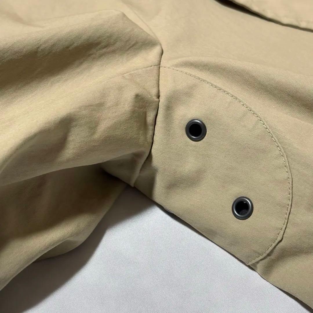 MHL. ドライワックスコットンナインロン トレンチコート ストーンベージュ