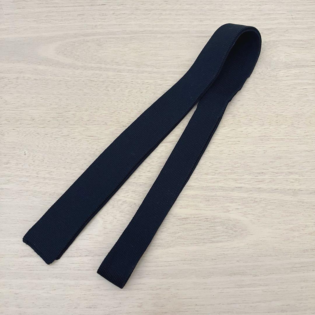 HERMÈS（エルメス） ニットタイ ネイビー