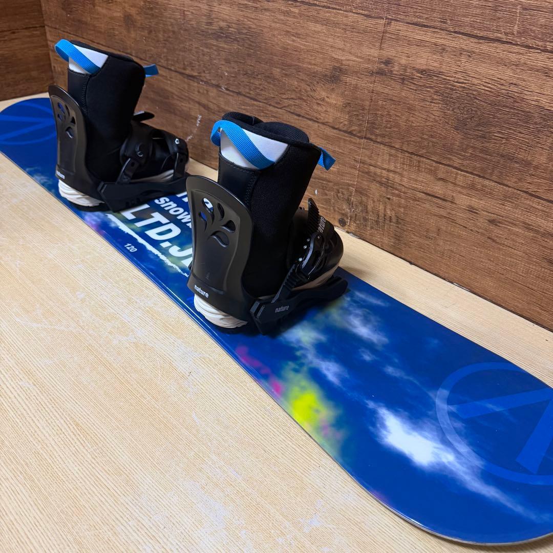 美品　nature ネイチャー スノーボード キッズ　ジュニア　3点 120cm