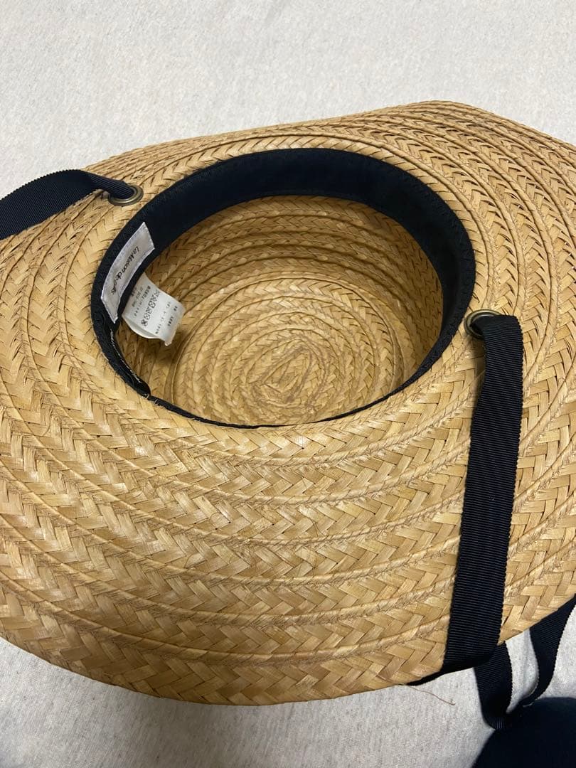 値下げ【La Maison de Lyllis】別注 ストローハット 麦わら帽子