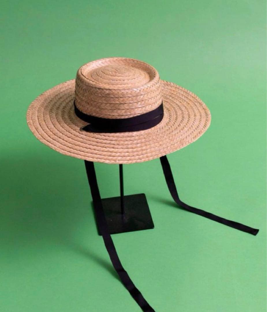 値下げ【La Maison de Lyllis】別注 ストローハット 麦わら帽子