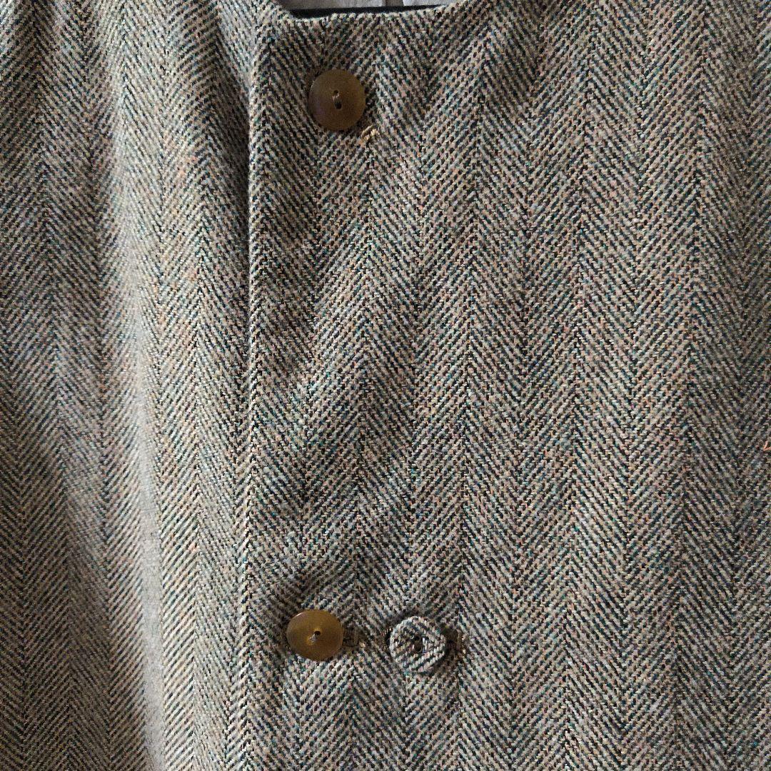 nume ツイードノースリーブベスト グレー系