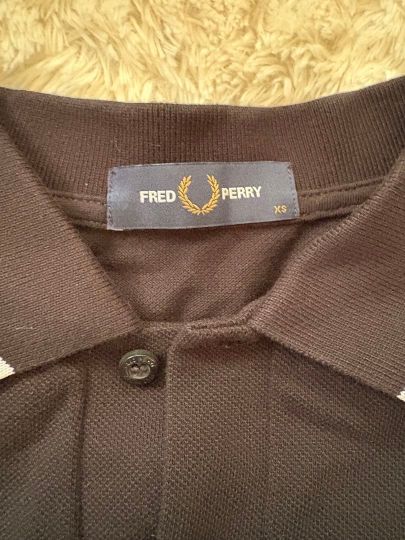 FRED PERRY ブラック 長袖ポロシャツ XS