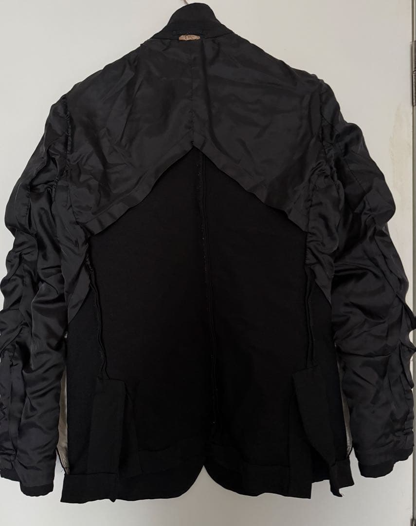 コムデギャルソンオムドゥ　ポリエステル縮絨ジャケット　2ボタン　ジャケット