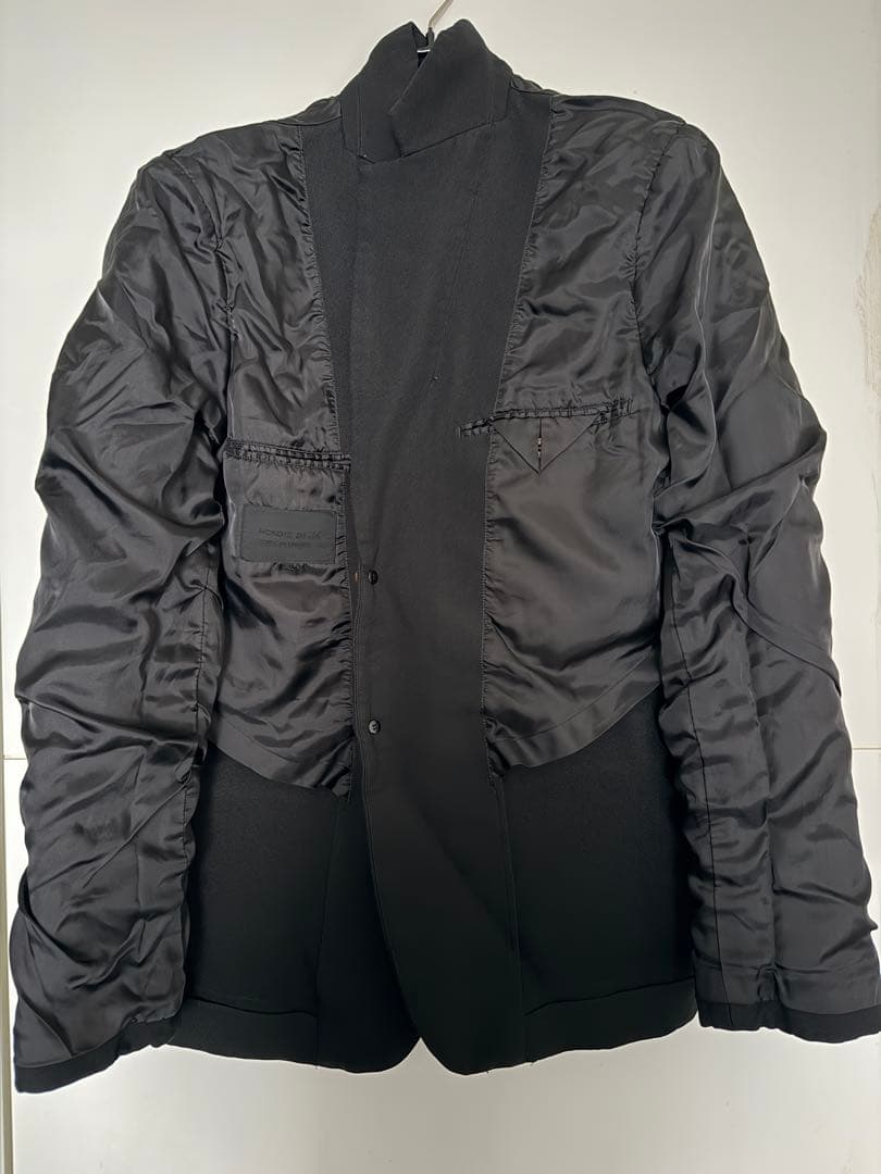 コムデギャルソンオムドゥ　ポリエステル縮絨ジャケット　2ボタン　ジャケット