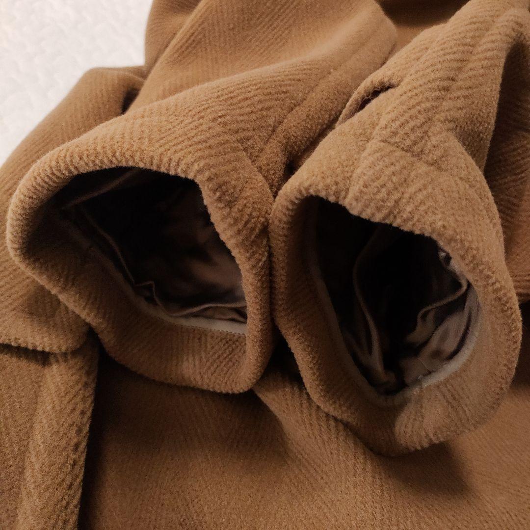 極美品✨マッキントッシュ　ロングダッフルコート　ヘリンボーン　キャメルブラウン