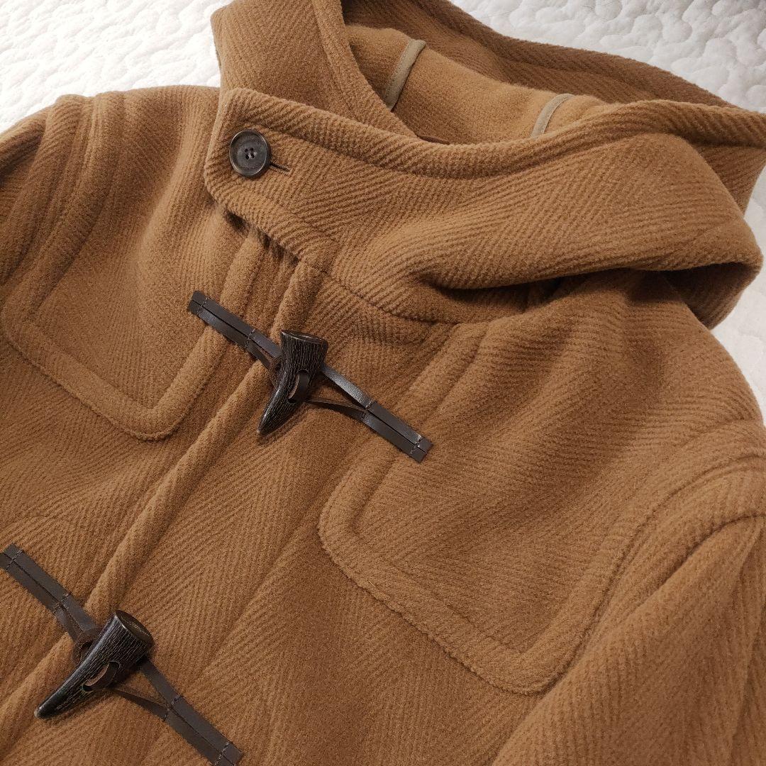 極美品✨マッキントッシュ　ロングダッフルコート　ヘリンボーン　キャメルブラウン