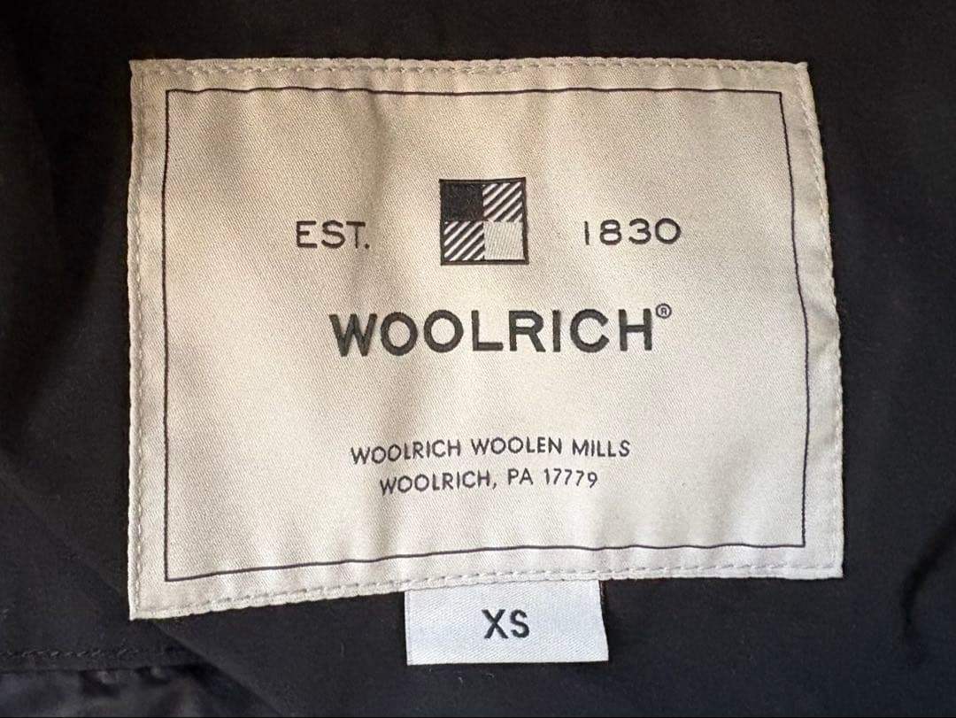 WOOLRICH フード付きダウンコート XS ブラック