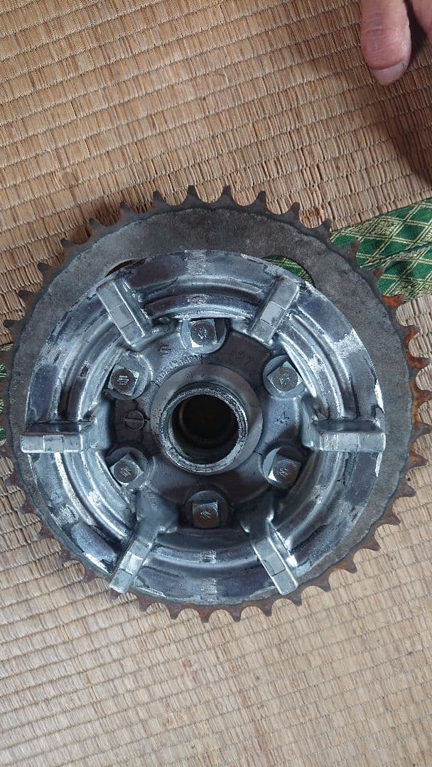 GS400 リア ディスク化に サンスタースプロケット スプロケタワー 当時