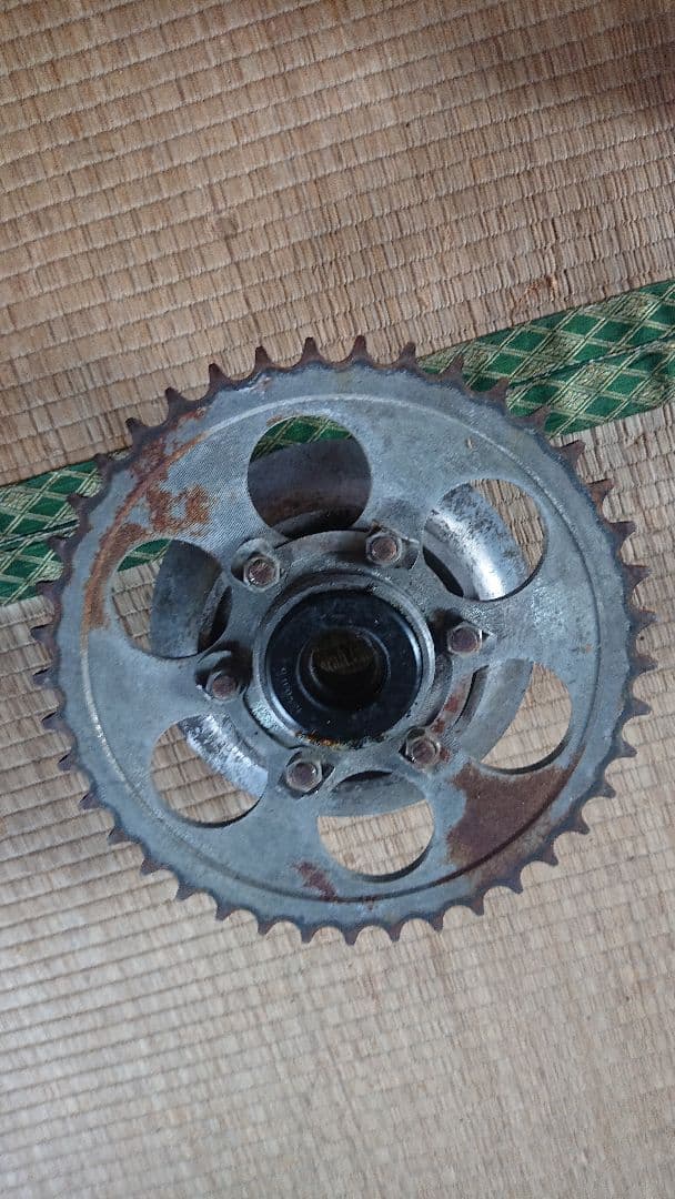 GS400 リア ディスク化に サンスタースプロケット スプロケタワー 当時