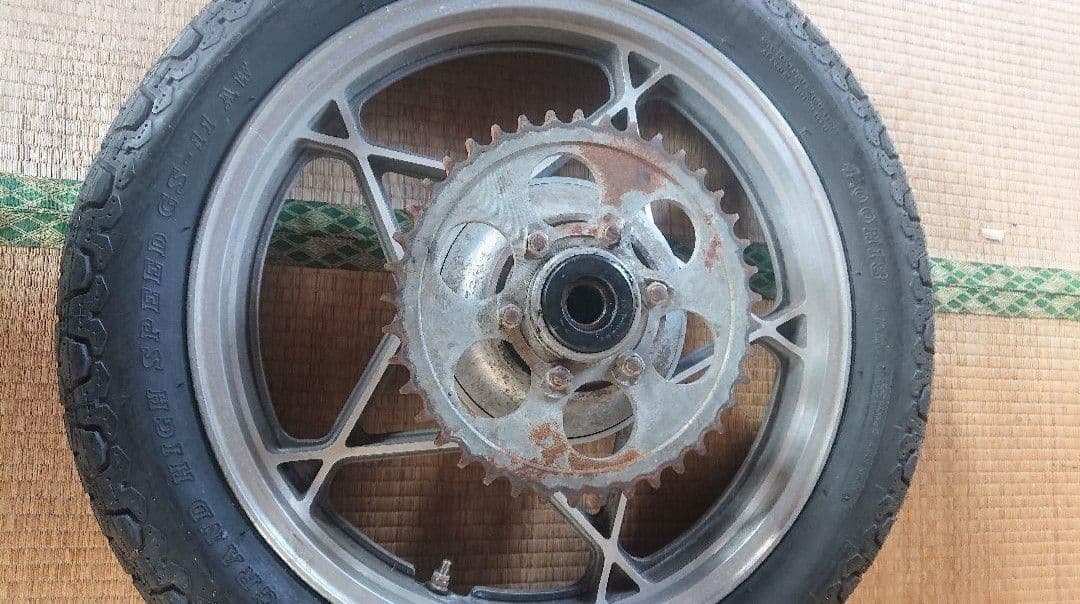 GS400 リア ディスク化に サンスタースプロケット スプロケタワー 当時