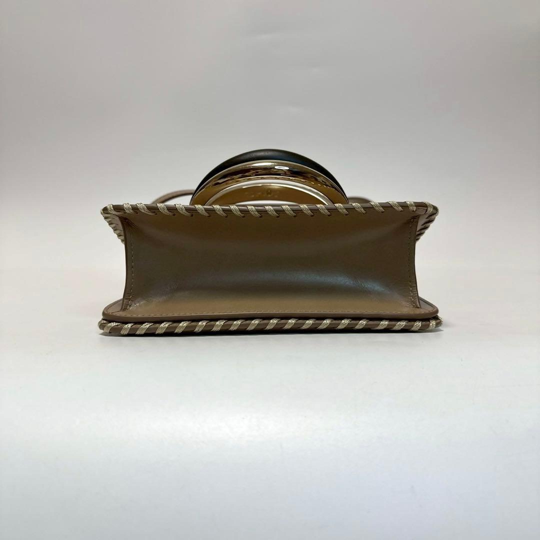 p09【極美品】クロエ　カティ　KATTIE レザー　ステッチショルダーバッグ.