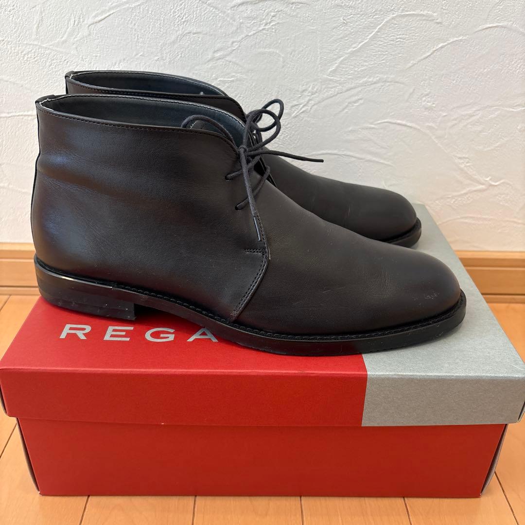 [美品]REGAL　メンズGORE-TEX　チャッカーブーツ(ブラック)