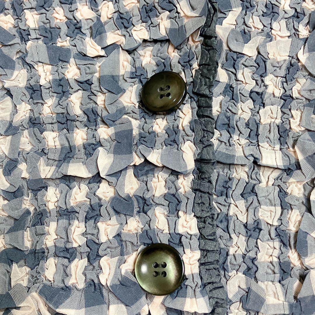 ✨極美品✨ユキトリイ　インターナショナル　Gプリーツ　テーラードジャケット　L