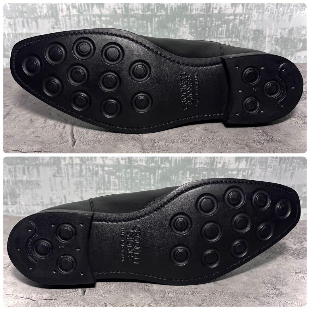 【ラフ！】クロケット&ジョーンズ サイドゴアブーツ 黒 6.5E レザー