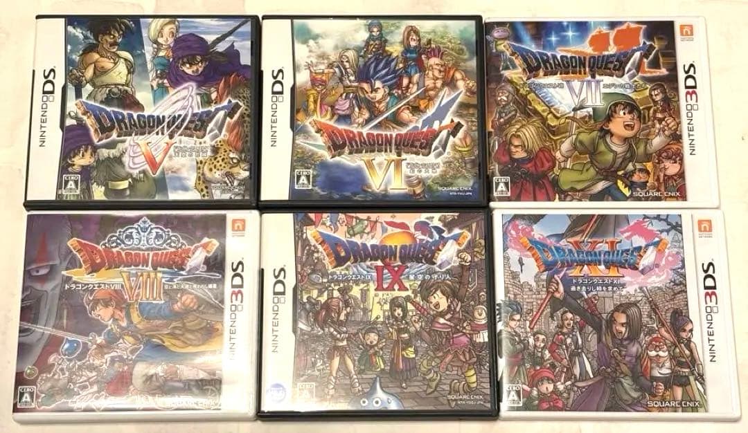 ドラクエ 5/6/7/8/9/11 DS/3DS 6本+マリカー