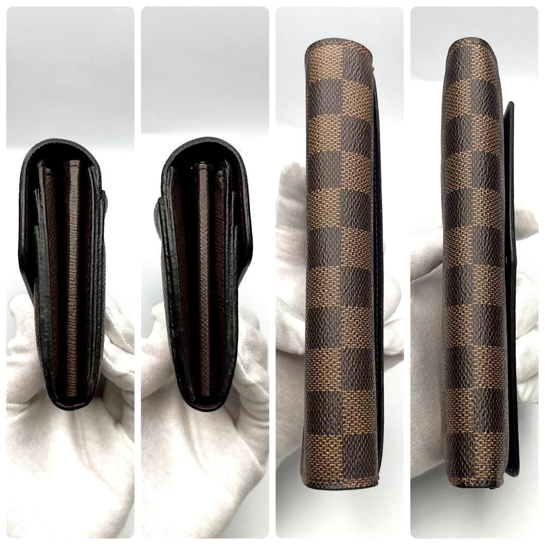 本日限り！ルイヴィトン ポルトフォイユ・サラ ダミエ・エベヌ正規品保証 Z288