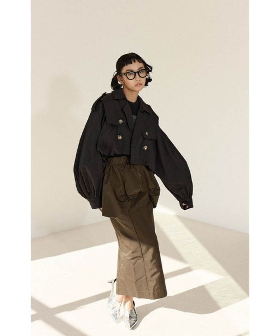 【未使用タグ付き】OMMO BALLOON TRENCH BLOUSON