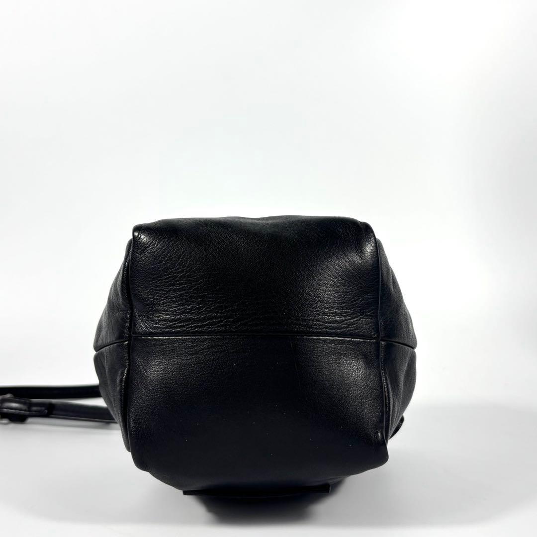 ✨極美品✨カワカワ ショルダーバッグ がま口 ミニ スクエア ボックス 黒