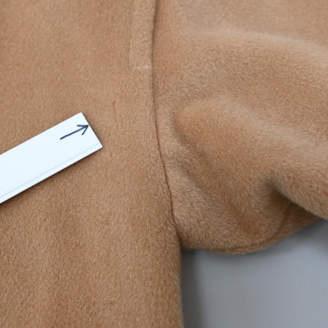 48046★冬 Max Mara ウールコート ステンカラー Aライン*