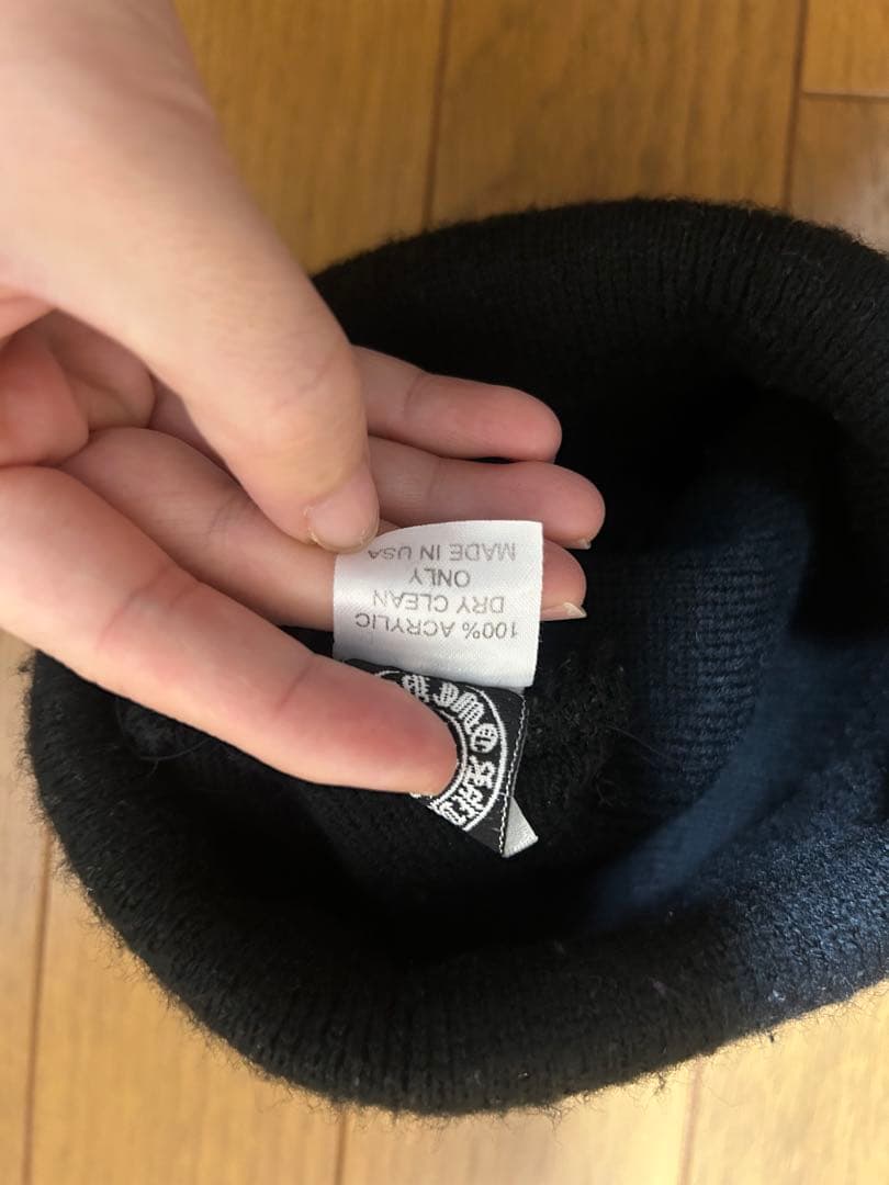 CHROME HEARTS 黒ニット帽