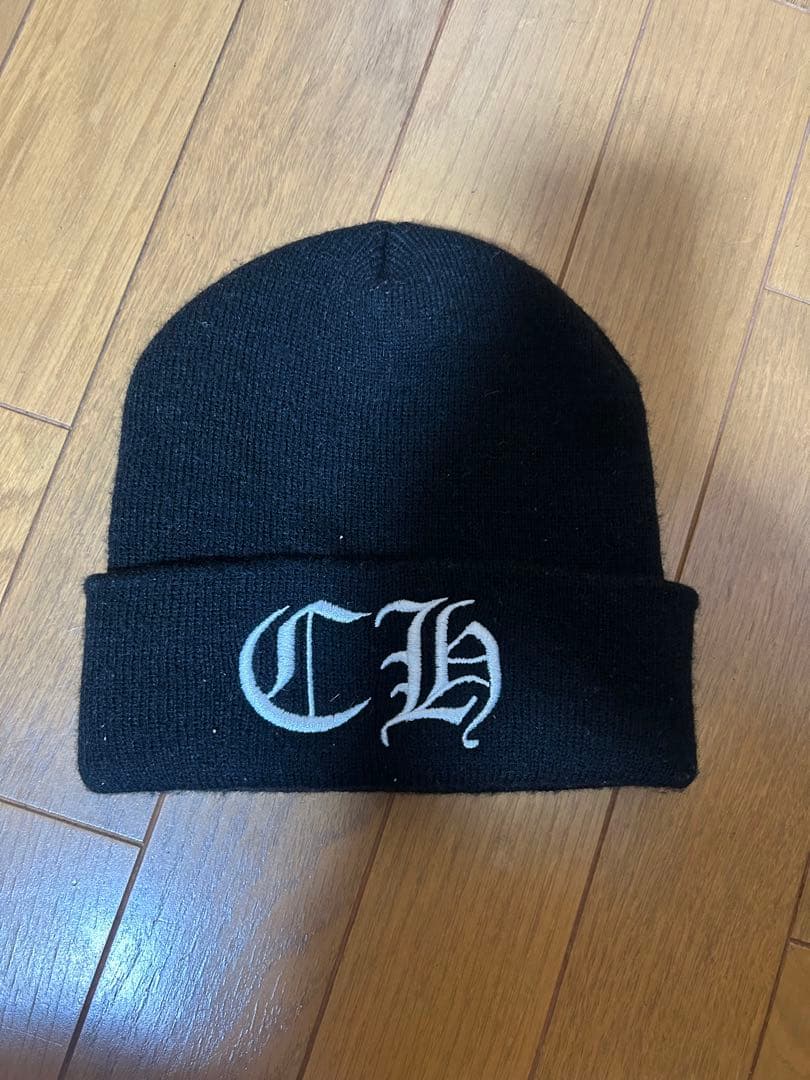 CHROME HEARTS 黒ニット帽