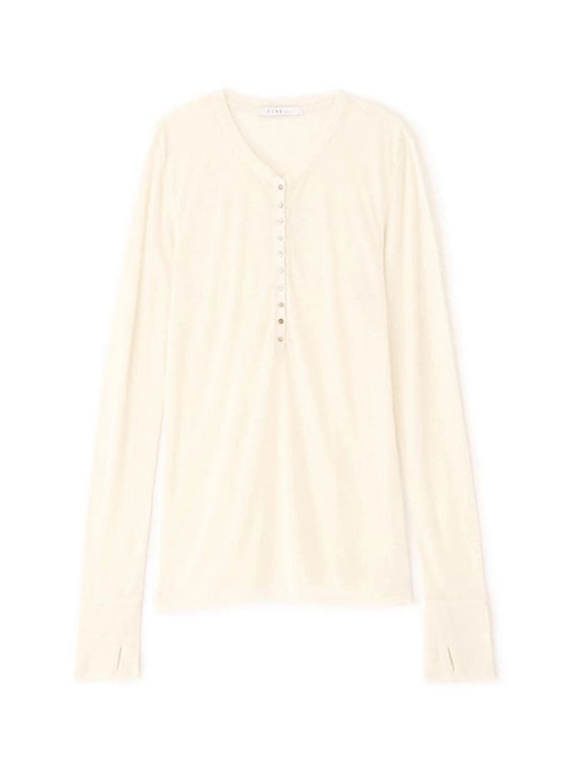 ETRE TOKYO ウールフライスヘンリーネックプルオーバー