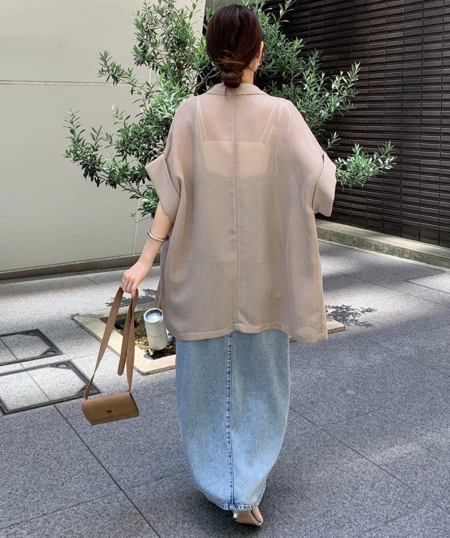 DouDou リヨセル　デニム　ジャンスカ