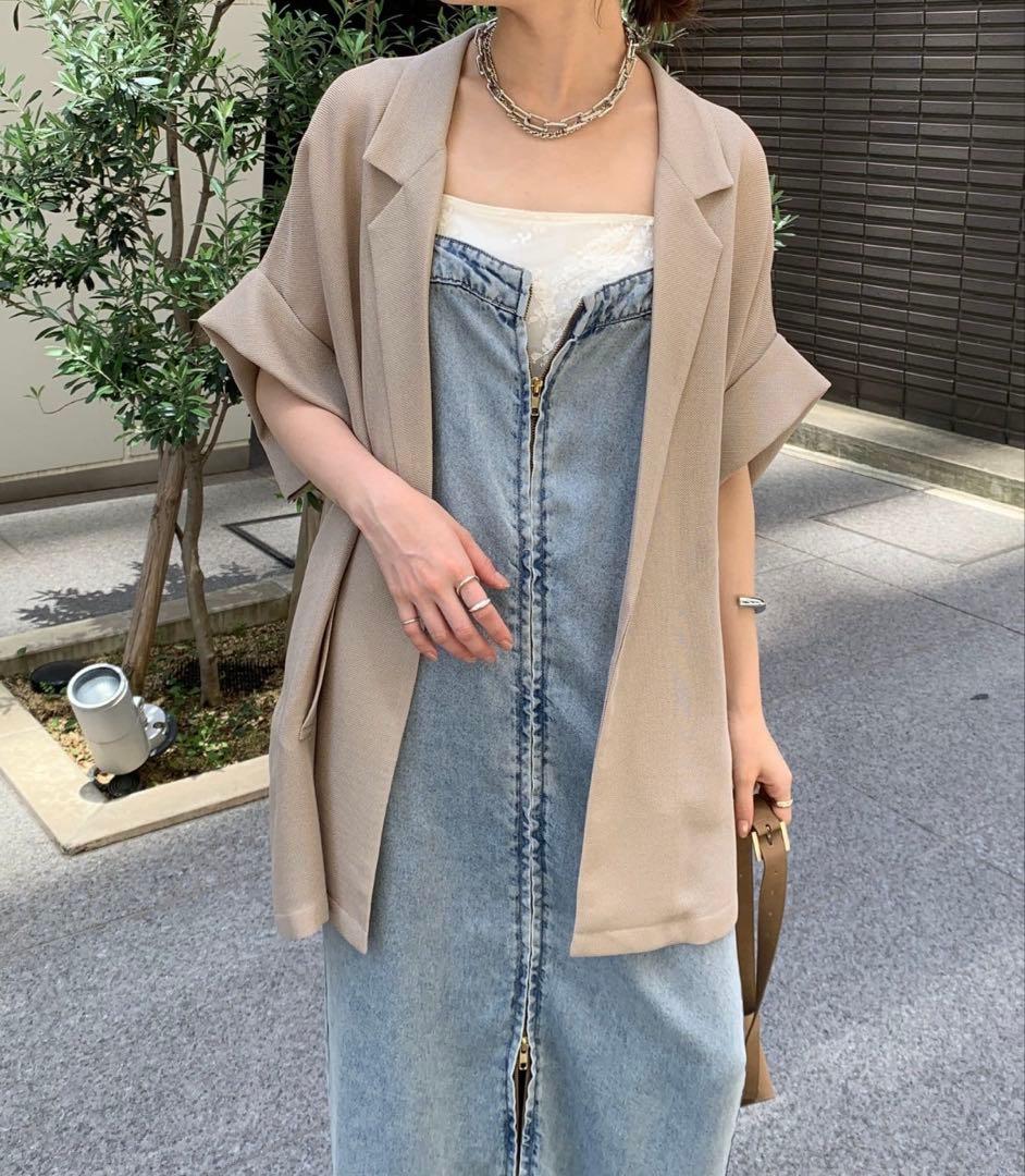 DouDou リヨセル　デニム　ジャンスカ