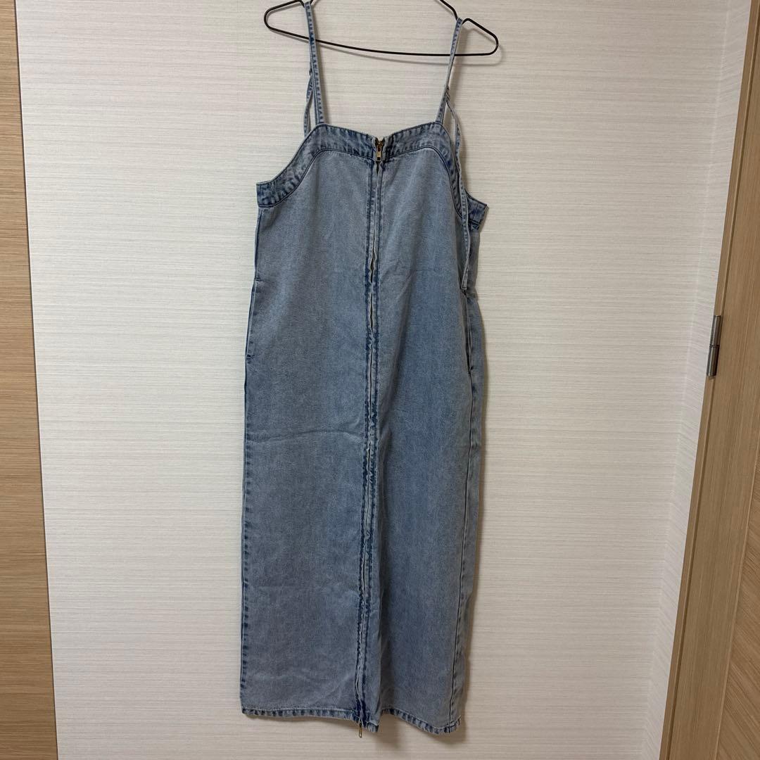 DouDou リヨセル　デニム　ジャンスカ